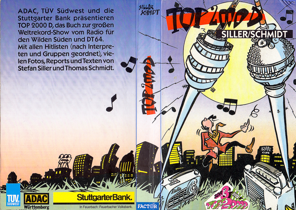 Buch zur Hitparade "Top 2000 D", Factor Verlag, Stuttgart, 1990